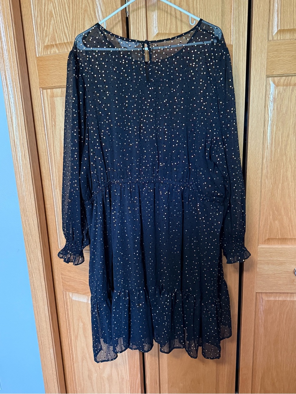 LC Lauren Conrad | Pleat Neck Mini Party Dress, 3X - Picture 3 of 3